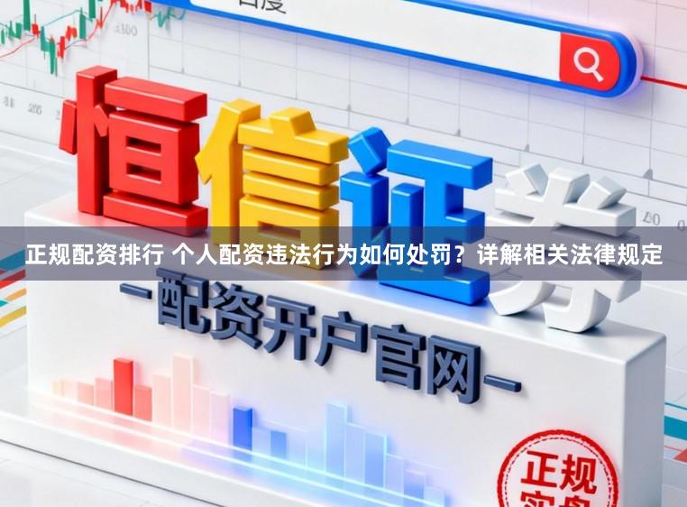 正规配资排行 个人配资违法行为如何处罚？详解相关法律规定