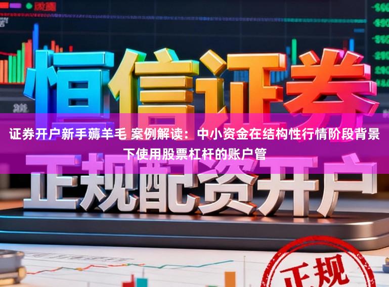 证券开户新手薅羊毛 案例解读：中小资金在结构性行情阶段背景下使用股票杠杆的账户管