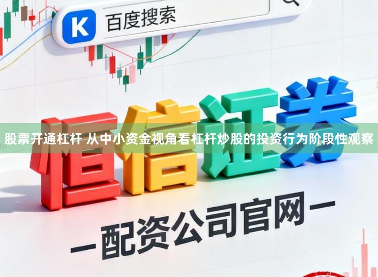 股票开通杠杆 从中小资金视角看杠杆炒股的投资行为阶段性观察