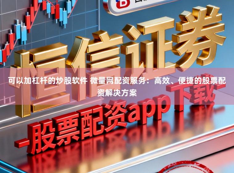 可以加杠杆的炒股软件 微量网配资服务：高效、便捷的股票配资解决方案